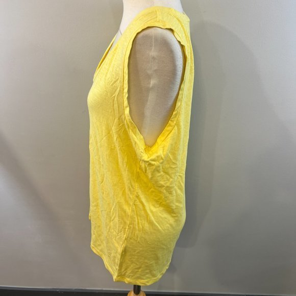 NWOT CASLON Muscle Tank in Yellow Citron (M) - Picture 4 of 9